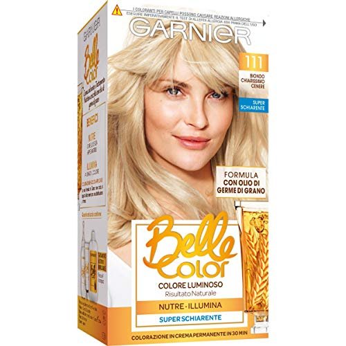 Garnier Belle Color Colorazione Permanente, 111 Biondo Chiarissimo Cenere