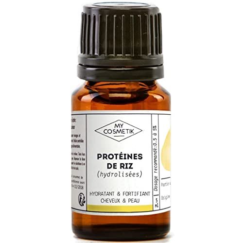 Proteine del riso idrolizzato - Principio attivo cosmetico idratante, ammorbidente e rinforzante per capelli e pelle - 100% di origine vegetale - MY COSMETIK - 30 ml