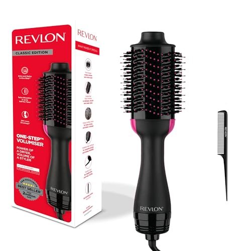 REVLON RVDR5222 Salon One-StepTM Asciugacapelli e Volumizer con pettine a coda, Originale Con Pettine