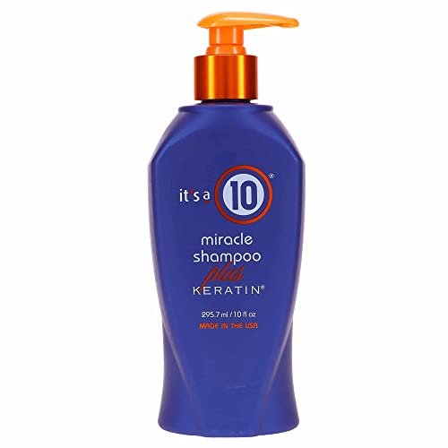 It’s a 10 | Shampoo Capelli Grassi e Danneggiati Miracle Plus Keratin - Shampoo Idratante e Rinforzante alla Cheratina Lisciante per Capelli più Forti e Morbidi - 295,7 ml