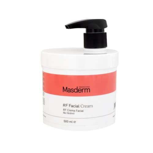 MASDERM | Gel Crema Radiofrequenza Viso Professionale 500 ML | Crema Tecarterapia a Casa | Crema Tecar | Gel Conduttore Per Microcorrente Viso | Crema Conduttiva Cavitazione Ultrasuoni | Idratante