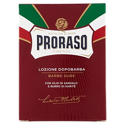 Proraso Lozione Dopobarba Barbe Dure, Rosso, 100 ml