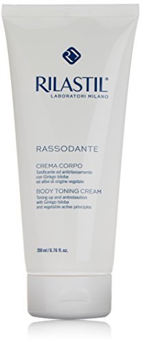 Rilastil Rassodante Crema Corpo, Trattamento Idratante e Rassodante, Contrasta il Rilassamento Cutaneo, per Massaggi Prolungati, con Ginkgo Biloba, Senza Profumo, Confezione da 200 ml