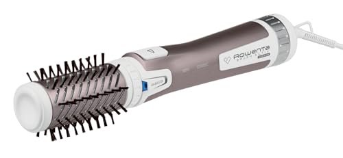 Rowenta CF9540 Brush Activ Premium Care Spazzola Rotante e Asciugante per Volume, 1000 W, per Capelli Corti e Lunghi, Styler con 2 Spazzole in Ceramica, Doppio Generatore di Ioni e Setole Naturali