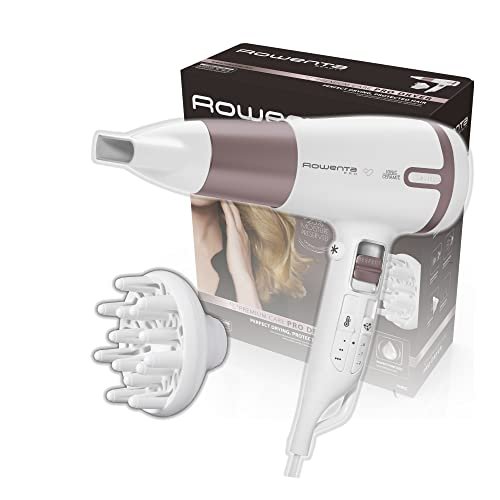 Rowenta Premium Care Pro cv7460 – Asciugacapelli, motore DC di alta capacità, 2400 W, funzione “Respect” per un 25% in meno di disidratazione