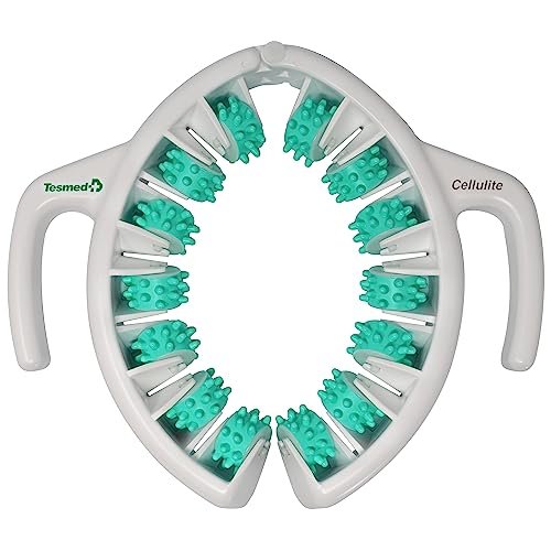 TESMED CELLULITE: Efficacia Clinicamente Testata, Massaggiatore Anticellulite Made In Italy, Manuale, Massaggio a Tripla Azione per Cellulite Radicata e Ostinata su Gambe e Glutei. Brevettato (Verde)