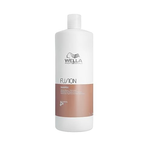 Wella Professionals Fusion Shampoo - Tecnologia Wella per capelli setosi - Shampoo professionale capelli con aloe vera e vitamina E 1l
