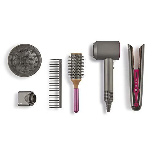 ODS - Dyson, Deluxe Set Supersonic + Corrale, Asciugacapelli Supersonic e Piastra Capelli Giocattolo, Include Spazzola, Diffusore, Concentratore e Pettine, Età Consigliata +3 Anni