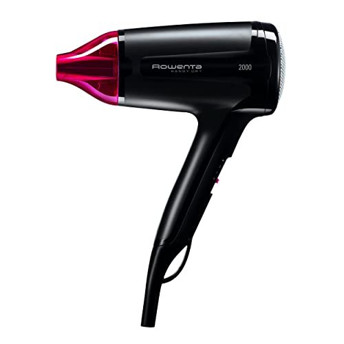 Rowenta Cv1613 Handy Dry, Asciugacapelli, Consumo Energetico Ridotto, 1600 W, Leggero, Compatto, 2 Temperature, Nero