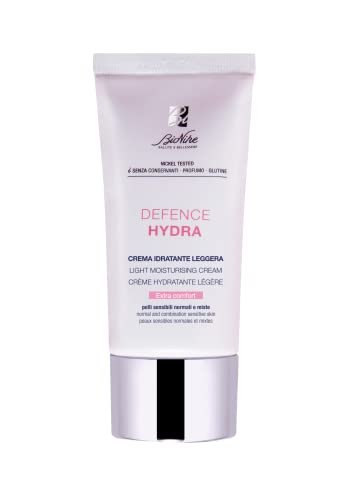 Bionike Defence Hydra - Crema Viso Idratante Leggera, per Pelli Sensibili Normali e Miste, Idrata Intensamente, Nutre e Protegge, Dona Morbidezza, 50 ml