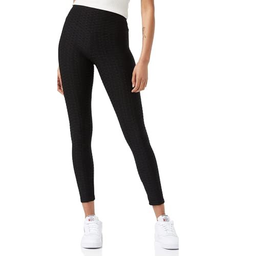 FM London Cellulite Legging's - 2 Pack, Leggings Anticellulite da Donna, Resistenti, Versatili, Modellanti (Confezione da 2), Nero, 40