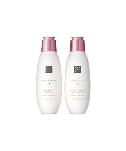RITUALS The Ritual of Sakura Value Pack – Set shampoo nutriente e balsamo capelli – Shampoo e balsamo con grano, semi di chia, riso e olio di macadamia – 2 x 250 ml