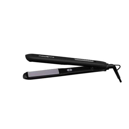Rowenta SF3320 Optiliss + Piastra per capelli, lisciatura e ricci, display a LED, impugnatura comoda, 10 Temperature, lucentezza radiosa