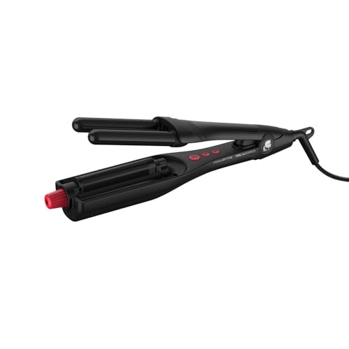 Rowenta x KARL LAGERFELD Waves Addict Hair Waver, Styler per Capelli, 4 Styling Mossi, 4 Impostazioni di Profondità, Temperatura Regolabile per Ogni Tipo di Capelli, Capelli Luminosi, CF471L