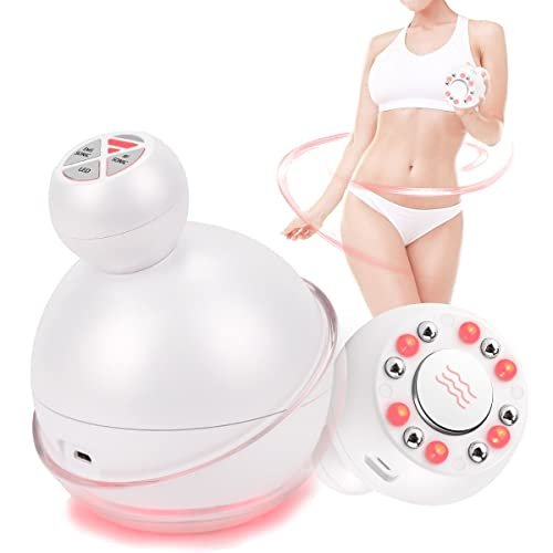 CARER BEAUTY Macchina Cavitazione ad Ultrasuoni per il Corpo-5 in 1 Macchina per Cavitazione RF Fototerapia Vibrazione EMS, per il Rafforzamento della pelle Antirughe Anti-età,Adatto per viso, Addome