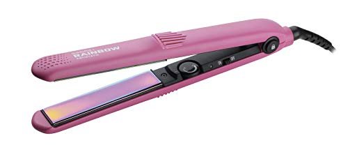 GAMMAPIU’ Piastra per Capelli Professionale Rainbow, Effetto Liscio a Lungo, Ferro, Elimina l'Elettrostaticità, Pulsante Blocco Chiusura, Temperature Regolabili, Riscaldamento Rapido Elettronico