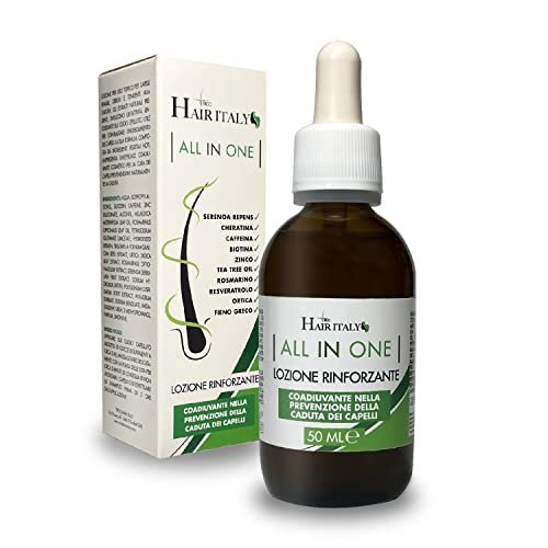 Lozione anticaduta capelli uomo e donna, Professionale Serenoa Repens + Olio di Rosmarino, Crescita e Trattamento Ricrescita, Siero per Barba, Fiale, Biotina e Caffeina