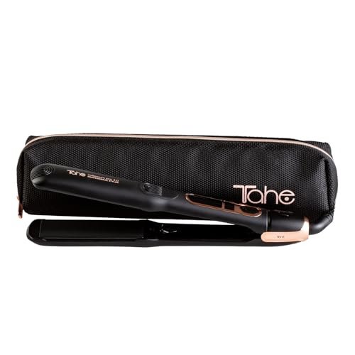 Tahe Millenium Pro 4.0 Piastra per capelli con rivestimento in ceramica, tecnologia agli ioni negativi e beauty case inclusa
