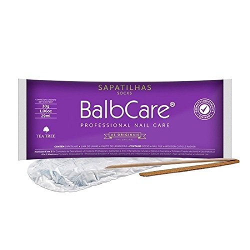 10 pezzi Kit trattamento curativo piedi con calzai, lima, bastoncino spingi cuticole pedicure brasiliana crema, da usare con semipermanente e unghia smalto normale, funghi e micosi