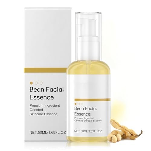 Allony Bean Essence, Siero Viso Ricco di Proteine ​​di Soia, Exfoliating Essence for Face, Siero Idratante Viso, Esfoliazione Delicata, Skincare Coreana, Adatto a Tutti i Tipi di Pelle(50ml)