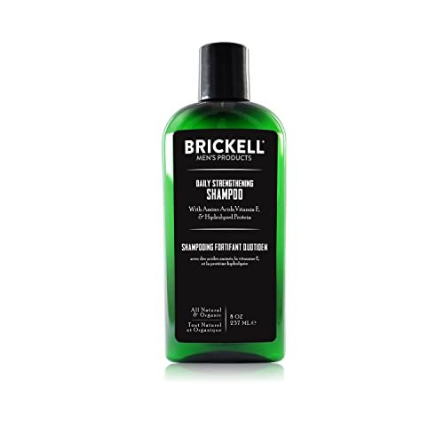 Brickell Men's Products Shampoo Rinforzante Quotidiano - Naturale ed Organico alla menta e all'olio di caieput, 237 ml