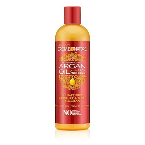Creme of Nature Argan Oil Sulfate-Free Moisture & Shine Shampoo, Shampoo Senza Solfati all'Olio di Argan, 350 ml