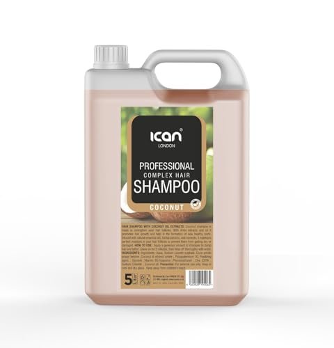 ICAN LONDON olio di cocco SHAMPOO SALON TAGLIA 5 LITRI GALLON