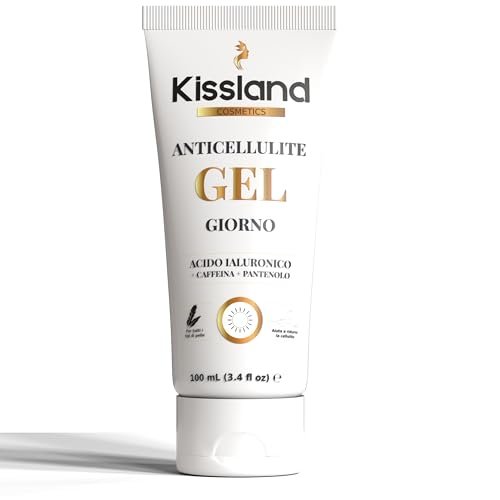 KISSLAND - Crema Anticellulite Forte di Giorno 100 ml - Crema Rassodante Corpo Forte - Crema Cellulite Forte per Cosce e Glutei - Crema Rassodante Braccia, Cellulite Gambe e Glutei