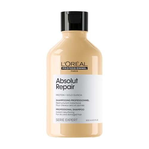 L'Oréal Professionnel Paris Shampoo professionale per capelli secchi e danneggiati Absolut Repair Serie Expert, Formula ristrutturante, 300 ml