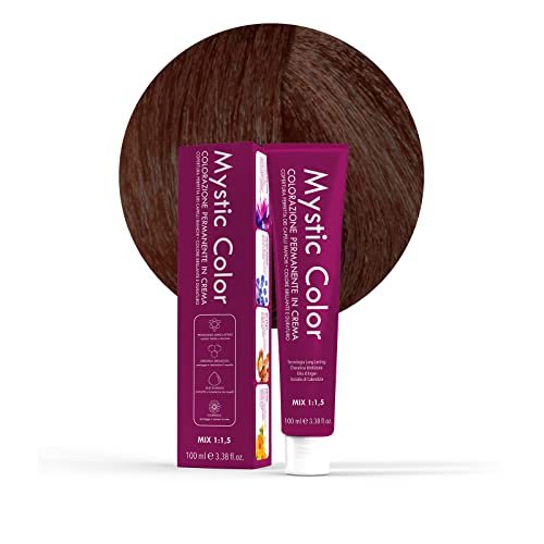 Mystic Color - Colore Biondo Scuro Rame 6.4 - Tinta per Capelli - Colorazione Professionale in Crema a Lunga Durata - Con Cheratina Idrolizzata, Olio di Argan e Calendula - 100 ml