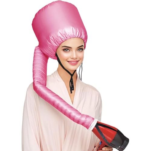 PNPGDYK Casco per Asciugacapelli, Caschi per Asciugatura,Bonnet Casco per Asciugacapelli con Elastico per Attacco Phon,Casco Riscaldata Per La Profondo Cura Dei Capelli,per Asciugatura Capelli Ricci