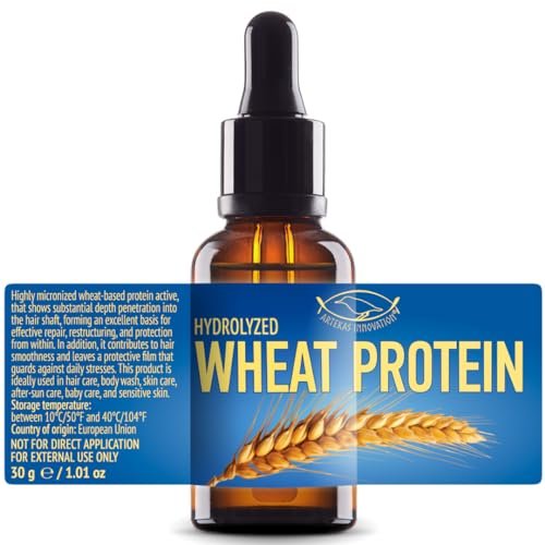PROTEINE DEL GRANO IDROLIZZATE - Liquide - 30 ml | 1 fl oz Microproteina per la protezione e la riparazione profonda dei capelli
