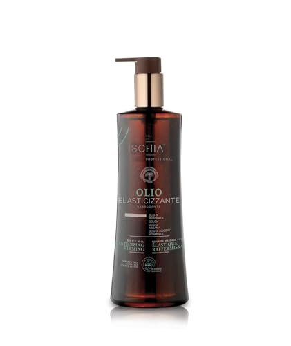 Sali di Ischia Professional - Olio da Massaggio Elasticizzante Rassodante 100% naturale, per contrastare smagliature, cicatrici e pelle secca - Con Olio di Argan, Jojoba, Cocco e Mandorle.
