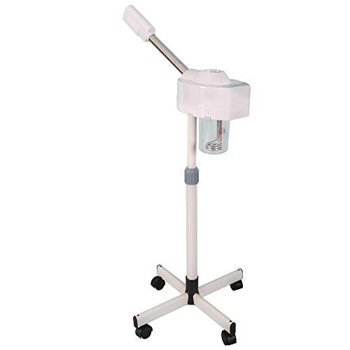 Sanqiao Vaporizzatore Facciale Digitale con Ozono per Pulizia VISO Stativo Regolabile a 5 Razze e Beccuccio per Olii Essenziali Estetista Estetica Bellezza, 750W