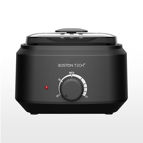 Scaldabagno elettrico per la depilazione professionale - Macchina per cera calda per depilazione a casa adatta per viso, braccia, ascelle e gambe - 500 ml modello HR101 (nero)