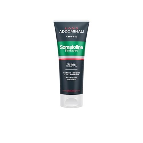 Somatoline SkinExpert, Uomo Addominali Cryo-Gel, Crema Corpo Addominali Uomo, Formula Crioattiva con Top Definition Complex, 200ml