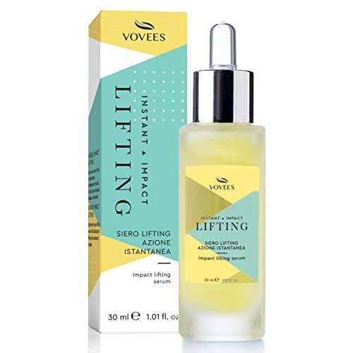 VOVEES - Siero Antirughe Lifting Liftante - Proteine del Grano - Idratante con Estratto di Cetriolo - Senza Parabeni - Per Uomo e Donna - 30 ml, Vetro
