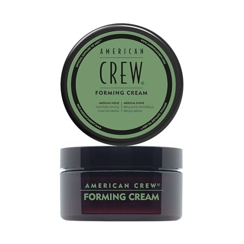 American Crew Forming Cream, Cera Capelli Uomo, Tenuta & Lucentezza Medie, Ammorbidisce & Definisce i Capelli da Mossi a Ricci, 85g
