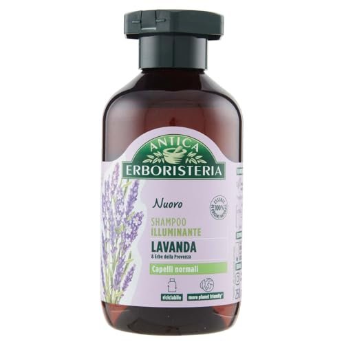 Antica Erboristeria - Shampoo Illuminante alla Lavanda per Capelli Normali, Formula Vegan senza Siliconi e Coloranti - 250ml