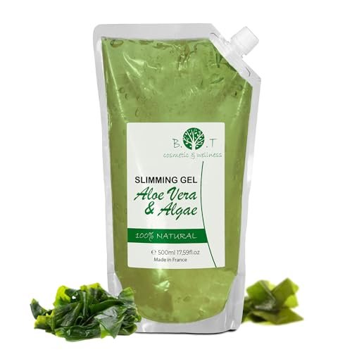 B.O.T Cosmetic & Wellness - Aloe Vera e Alghe Marine Gel 3 in 1 | Azione Snellente, Dimagrante e Rassodante | 100% Naturale | Cura della Pelle | Stimola il Metabolismo, 500 ml