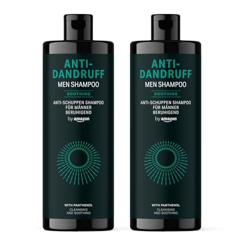 by Amazon, Shampoo Anti-Dandruff da uomo, 2 x 400 ml