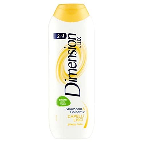 Dimension By Lux Shampoo & Balsamo 2in1 con Estratti Attivi Della Frutta Capelli Lisci 250 ml. Modelli/colori assortiti