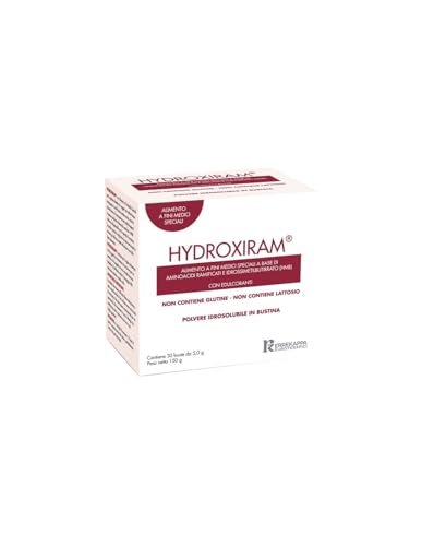 Errekappa Euroterapici -HYDROXIRAM® Alimento a Fini Medici Speciali in Polvere con Aminoacidi Ramificati e HMB senza Glutine, Integratore con Zinco e Calcio Arresta la Perdita di Proteine 30 Buste 5g
