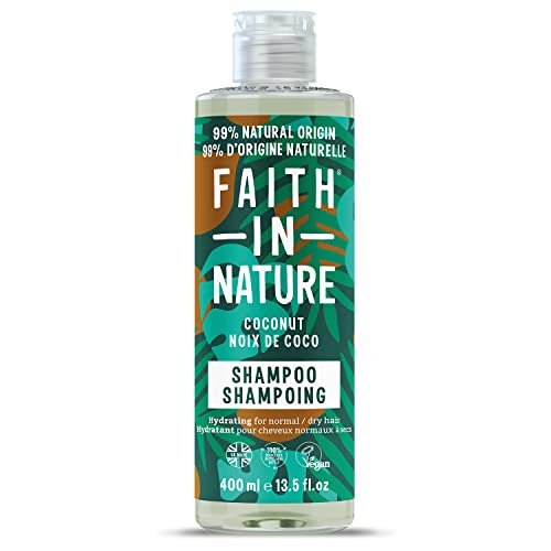 Faith in Nature Shampoo Naturale al Cocco, Idratante, Vegano e Non Testato su Animali, Senza SLS e Parabeni, Capelli Normali o Secchi, 400 ml