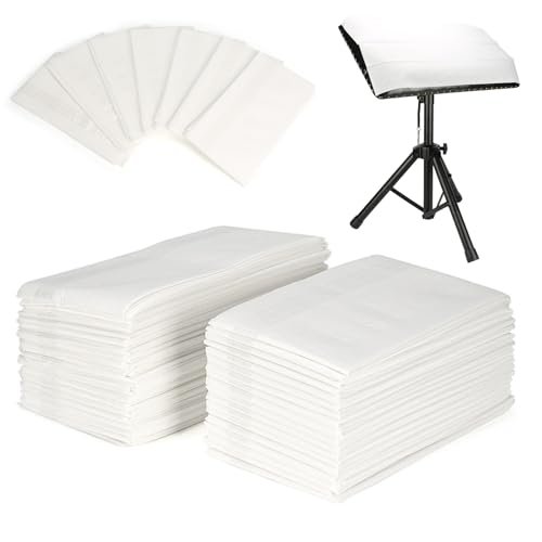 HOINCO Tattoo Clean Pad, bavaglini dentali, Nail Art Table Towels Mat, impermeabile Tattoo TableCloth Tattoo Supply Sheet, 23,62 “X 15,74” con supporto adesivo (bianco)