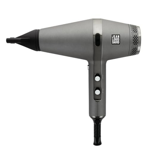 JEAN LOUIS DAVID - Asciugacapelli INFRAPROTECT 2200W - Tecnologia a infrarossi - Asciugatura rapida - Professionale - 3 temperature, 2 velocità - 2 accessori di cui 1 concentratore e 1 diffusore
