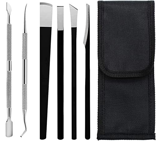 Kit di Coltelli da Pedicure, Pedicure Knife, Bisturi Per Pedicure Sgorbia Lame per Pialle per Calli in Acciaio Inossidabile per la Rimozione Del Callo,Raschietto per Pedicure,Strumenti Cura dei Piedi