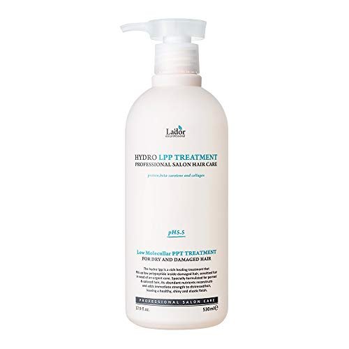 LA'DOR Hydro LPP Treatment Collagen - Confezione per capelli con proteine della seta, 530 ml, pH 5,5, cura intensa, permanente, danneggiata, olio di jojoba, senza siliconi