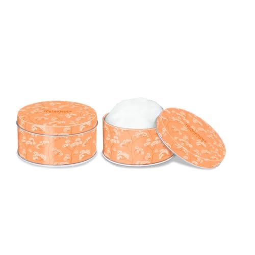 L'Erboristica Athena's | Talchiera di Latta con Piumino, Talco Profumato ai Fiori di Camelia 100 gr, Made in Italy