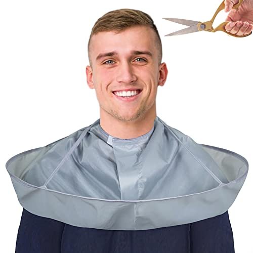 Mantella da Parrucchiere Professionale per Taglio Capelli, 60 cm - Mantella Impermeabile con Raccogli Ombrello | Forniture per parrucchieri uomo e donna, ideali per il taglio, la tintura e la cura